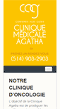 Mobile Screenshot of cliniqueagatha.com